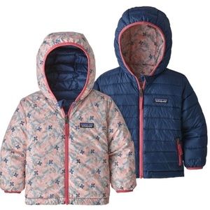 Patagonia baby reversible down hoody coat size 18-24 months